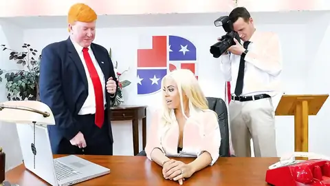 Huge-titted Latina Is In The Office In An Hard-core Parody